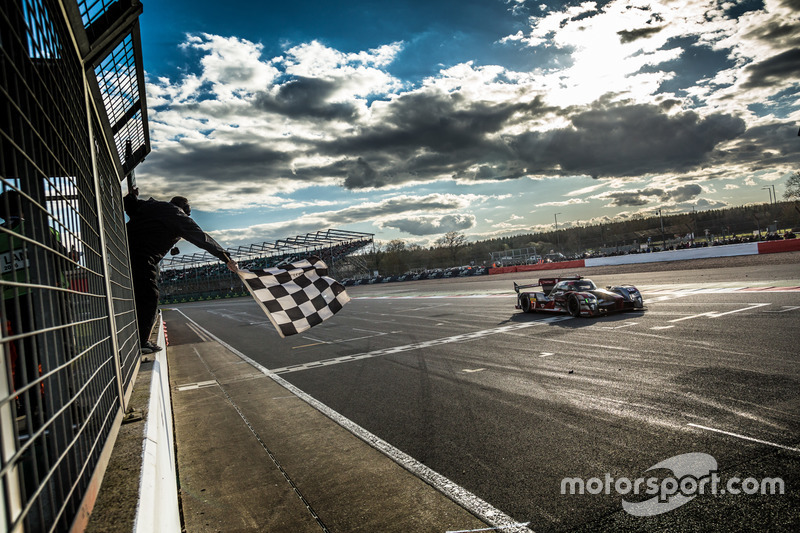 #7 Audi Sport Team Joest Audi R18: Marcel Fässler, Andre Lotterer, Benoit Tréluyer race winners