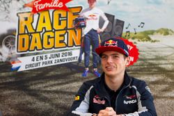 Max Verstappen tijdens perspresentatie ‘Familie Racedagen, driven by Max Verstappen’