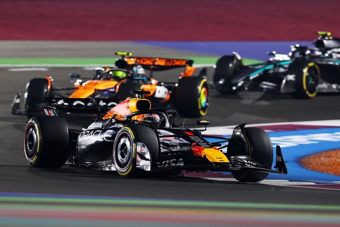 Lando Norris, McLaren, Max Verstappen, Red Bull Racing, Andrea Kimi Antonelli, Mercedes