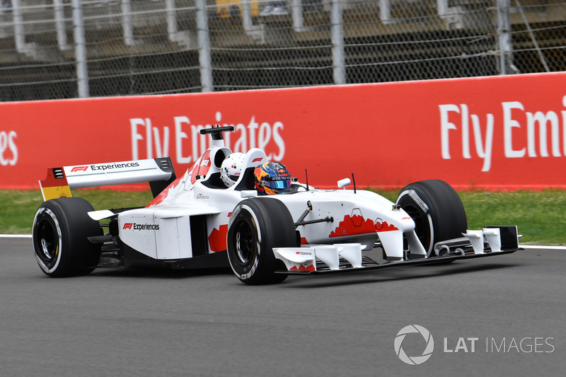 F1 Experiences 2-Seater passenger Rupert Grint, with Patrick Friesacher, F1 Experiences 2-Seater driver