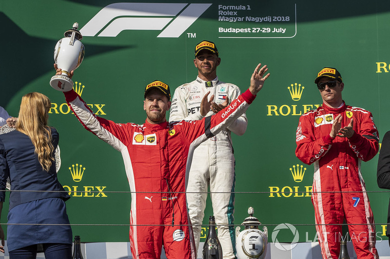 Себастьян Феттель, Ferrari, Льюіс Хемілтон, Mercedes-AMG F1, Кімі Райкконен, Ferrari