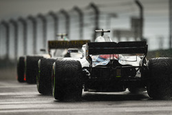 Lance Stroll, Williams FW41 on intermediate tyres