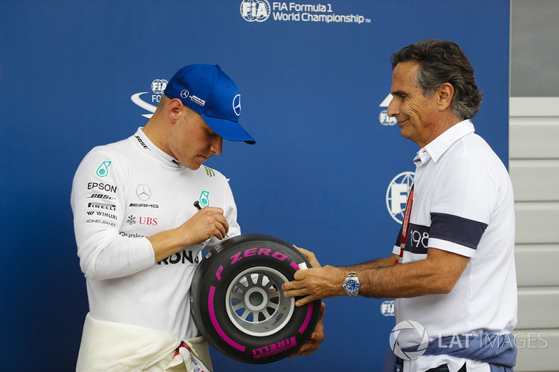 Pole pozisyonu galibi Valtteri Bottas, Mercedes AMG F1, Nelson Piquet Sr