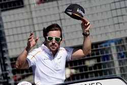 Fernando Alonso, McLaren on the drivers parade