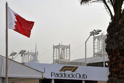 Paddock Club and Bahrain flag