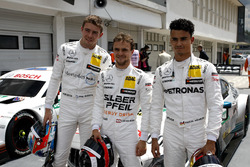 Top3 after qualifying, Pole position for Lucas Auer, Mercedes-AMG Team HWA, Paul Di Resta, Mercedes-