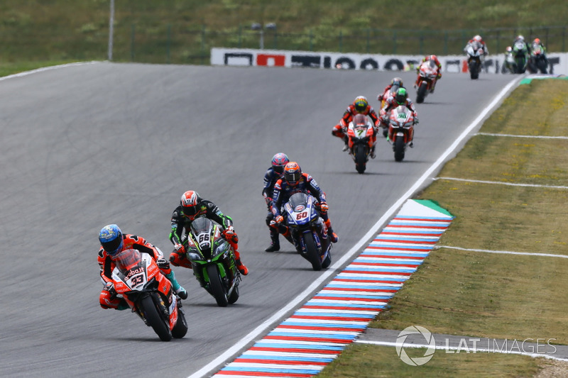 Marco Melandri, Aruba.it Racing-Ducati SBK Team, Tom Sykes, Kawasaki Racing