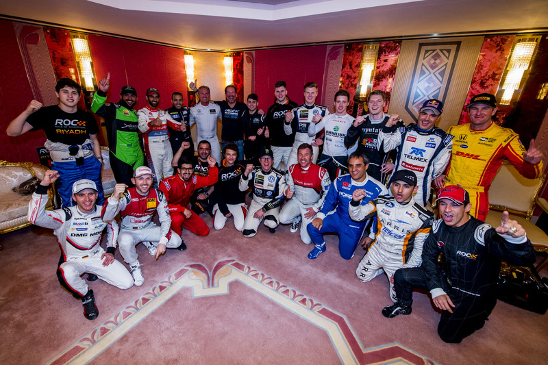 The drivers before the ROC Nations Cup