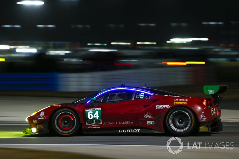 #64 Scuderia Corsa Ferrari 488 GT3, GTD: Bill Sweedler, Townsend Bell, Frankie Montecalvo, Sam Bird