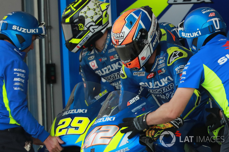 Alex Rins, Team Suzuki MotoGP, Andrea Iannone, Team Suzuki MotoGP