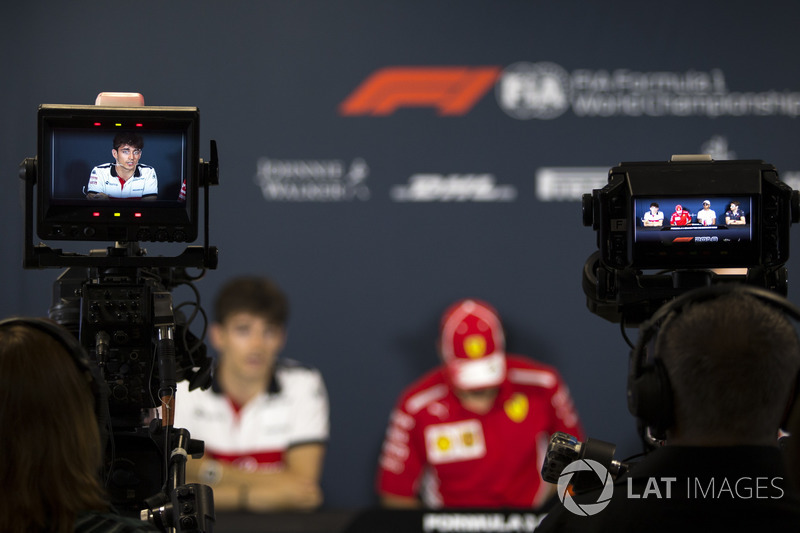 Charles Leclerc, Sauber in the Press Conference