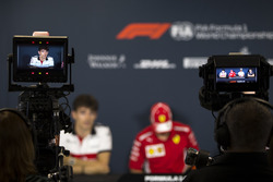 Charles Leclerc, Sauber en la conferencia de prensa