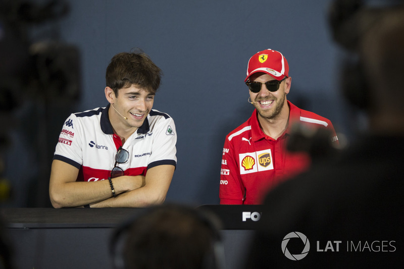 Charles Leclerc, Sauber, Sebastian Vettel, Ferrari