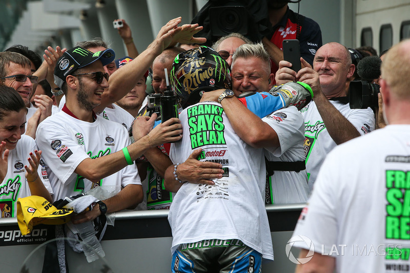 Third place and champion Franco Morbidelli, Marc VDS