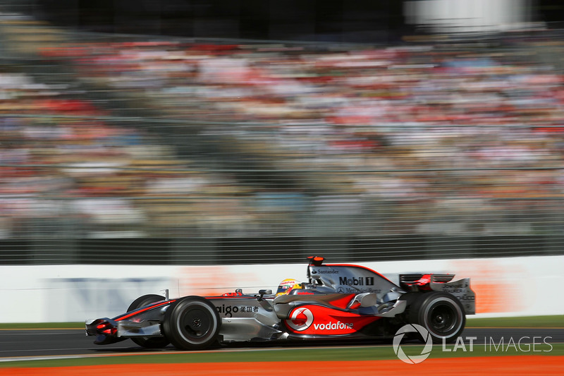 2008: Lewis Hamilton, McLaren Mercedes MP4/23