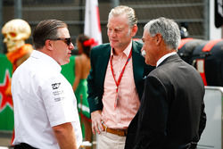 Zak Brown, Executive Director, McLaren Technology Group, Sean Bratches, Managing Director of Commercial Operations, Formula One Group, Chase Carey, Chairman, Formula One