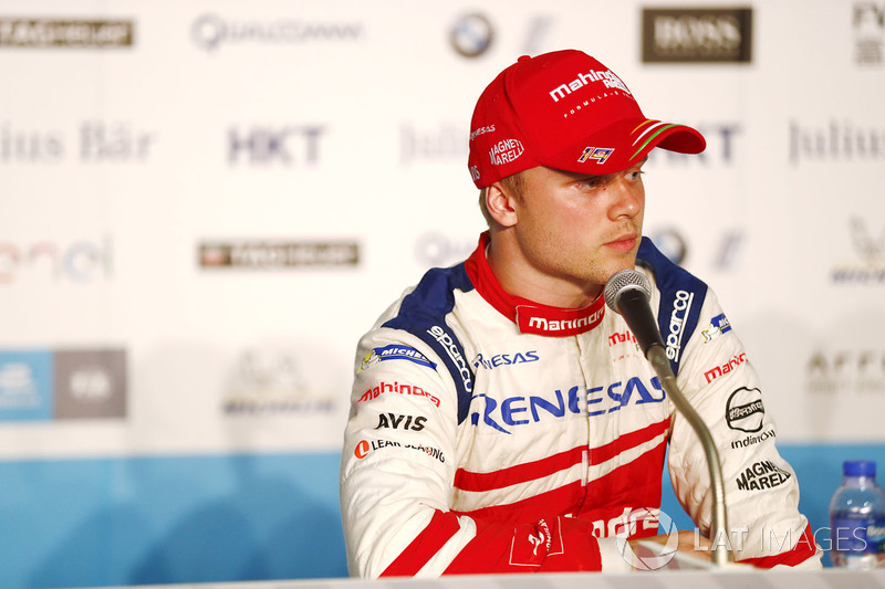 Felix Rosenqvist, Mahindra Racing, in de persconferentie