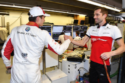 Charles Leclerc, Sauber fête son résultat avec son équipe