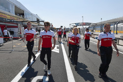 Charles Leclerc, Sauber walks the track