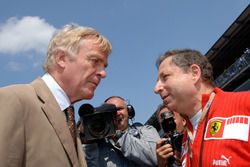 Jean Todt, Ferrari talks to Max Mosley, FIA President