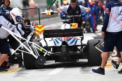 Arrêt au stand de Lance Stroll, Williams FW41