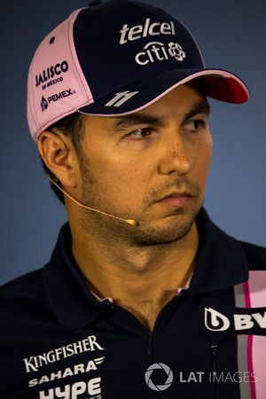 Sergio Perez, Force India en la conferencia de prensa