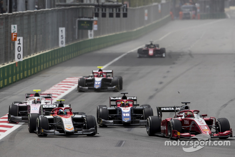Roy Nissany, Campos Racing, Arjun Maini, Trident, Sean Gelael, PREMA Racing