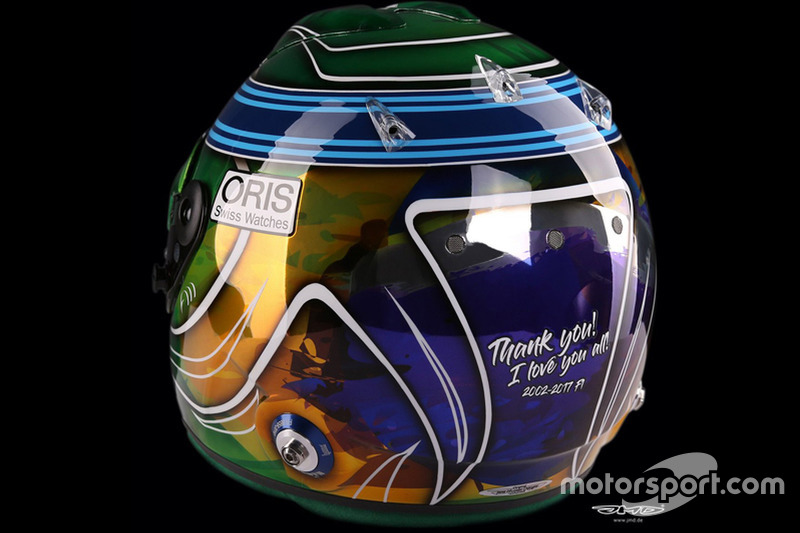 Capacete de Felipe Massa para o GP de Abu Dhabi