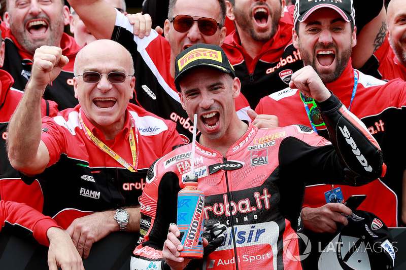 Race winner Marco Melandri, Aruba.it Racing-Ducati SBK Team