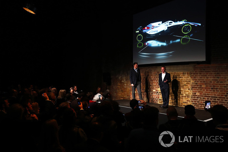 Paddy Lowe, onstage with the FW41