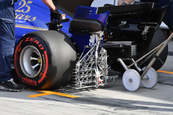 Sauber C36, con i sensori per i test aerodinamici