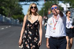 Le mannequin Kate Upton avec Alejandro Agag, PDG de la Formule E