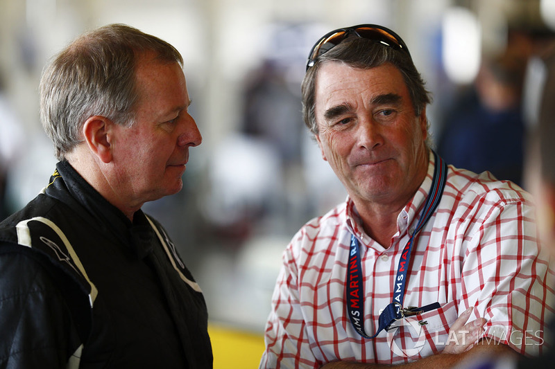 Martin Brundle dan Nigel Mansell