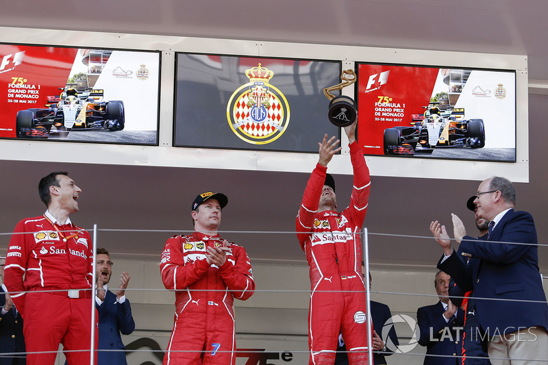 Riccardo Adami, Ferrari Yarış Mühendisi ve Kimi Raikkonen, Ferrari ve Sebastian Vettel, Ferrari