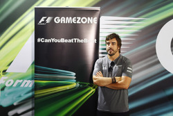 Fernando Alonso, McLaren, at the Gamezone
