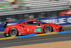 #82 Risi Competizione Ferrari 488 GTE: Toni Vilander, Giancarlo Fisichella, Pierre Kaffer
