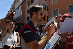 Romain Grosjean, Haas F1 signs autographs for the fans