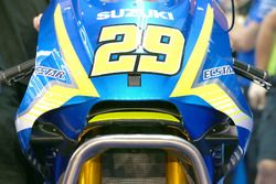 Andrea Iannone, Team Suzuki MotoGP with erodynamic wing Suzuki fairing