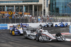 Josef Newgarden, Team Penske Chevrolet, Alexander Rossi, Herta - Andretti Autosport Honda