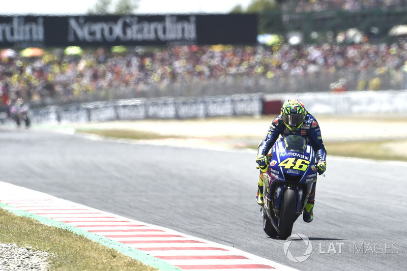 Valentino Rossi não encontrou o ritmo certo e finalizou em oitavo.