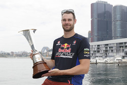 Shane van Gisbergen, Triple Eight Race Engineering Holden with 2016 Championship trophy
