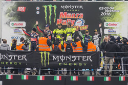 Podio: Valentino Rossi, Carlo Cassina; Daniel Sordo, Marc Martí y Marco Bonanomi, Luigi Pirollo