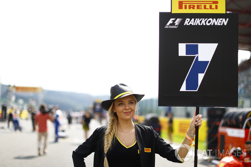 Grid Girl for Kimi Raikkonen, Ferrari