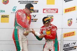 Podium: Marcus Armstrong, Prema Powerteam und Enzo Fittipaldi, Prema Powerteam