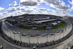 A general view of the track from turn one