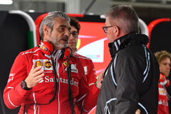 Maurizio Arrivabene, Team Principal Ferrari e Ross Brawn, Managing Director delf Motorsport Formula