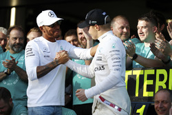 Lewis Hamilton, Mercedes AMG F1, race winner Valtteri Bottas, Mercedes AMG F1