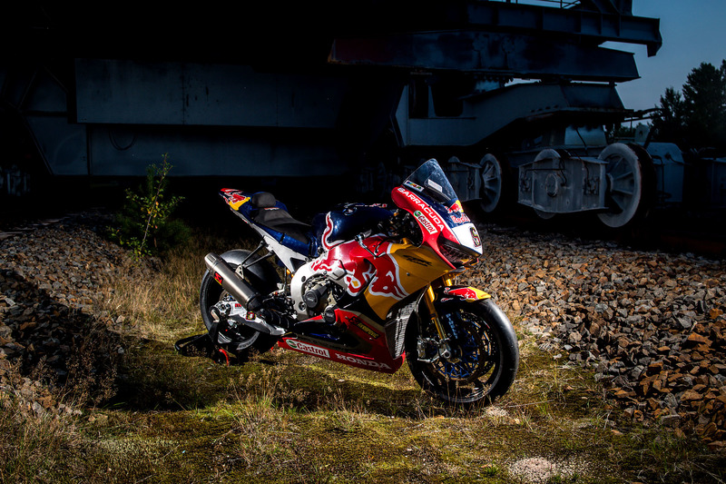 Das Bike von Stefan Bradl, Honda World Superbike Team am F60 Bagger