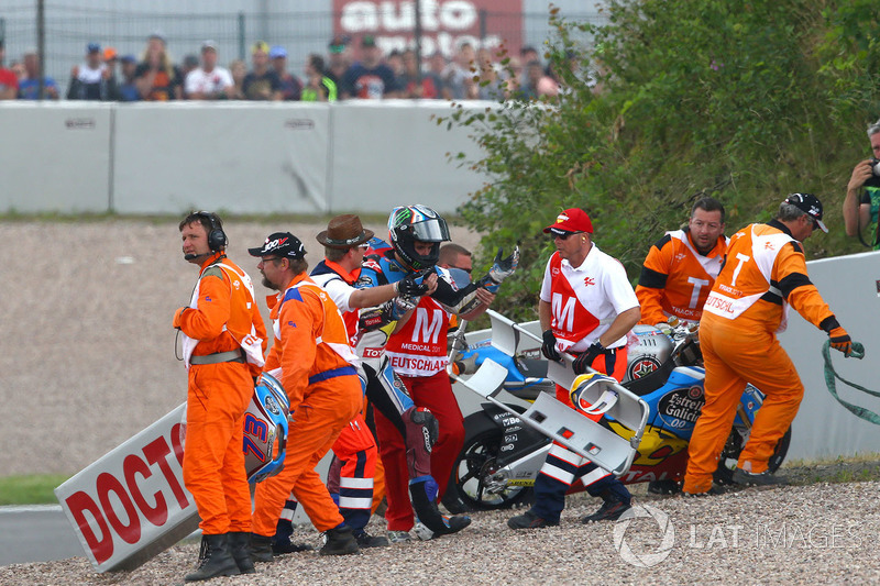 Alex Marquez, Marc VDS, caída