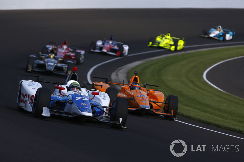 Jay Howard, Schmidt Peterson Motorsports Honda, Fernando Alonso, Andretti Autosport Honda